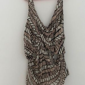 S&B Soft Pink/Grey Cut out Cami